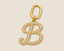 Alphabet B diamond Studded Charm