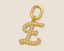 Alphabet E Diamond Studded Charm