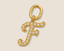 Alphabet F Diamond Studded Charm