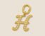 Alphabet H Diamond Studded Charm