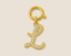 Alphabet L Diamond Studded Charm