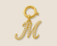 Alphabet M Diamond Studded Charm