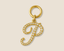 Alphabet P Diamond Studded Charm