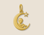 Baby on the Moon Diamond Charm