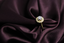 Top shot of dual-tone diamond flower ring with intricate diamond setting