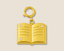 Book Gold Charm