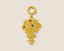 Bridal Bouquet Diamond Charm