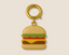 Burger Gold Charm