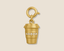 Coffee Mug Gold Diamond Charm