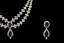 Side shot of double layered lab grown diamond necklace with stones 14K yellow gold - Vansh Diamonds