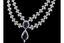 Zoom shot of double layered lab grown diamond necklace with stones 14K yellow gold - Vansh Diamonds