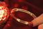 Zoom shot of fine diamond bangle with alternating gold & diamond strips