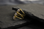 Side shot of contemporary floral cluster ring in 18K yellow gold and diamond setting