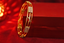 Front shot of three-row diamond bangle in yellow gold for extra brilliance - Vansh Diamonds