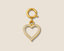 Open Heart Diamond Charm