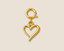 Quiet Heart Gold Charm