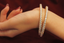 Hand shot of running diamond bangles with lab grown diamonds- Vansh Diamonds